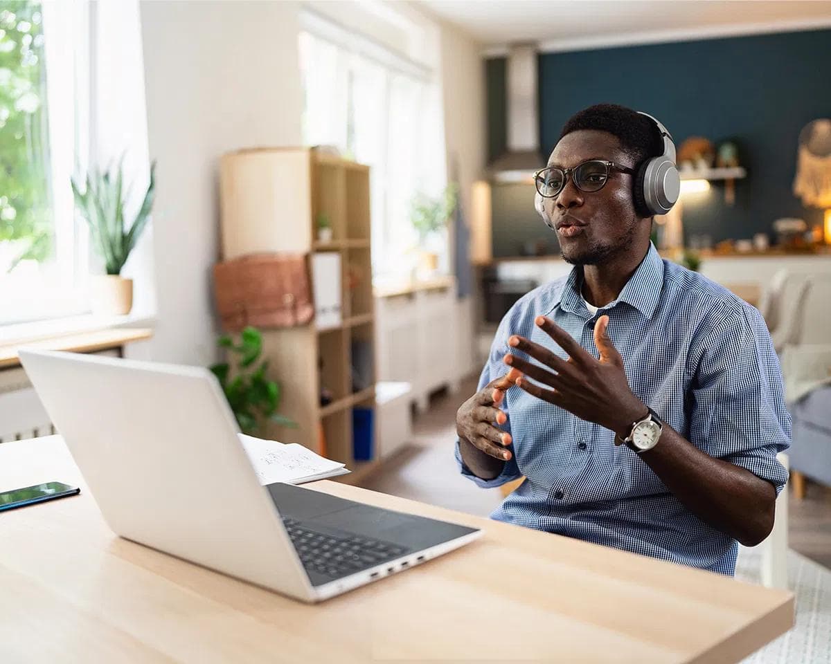 man giving interview - Types of Consulting Cases